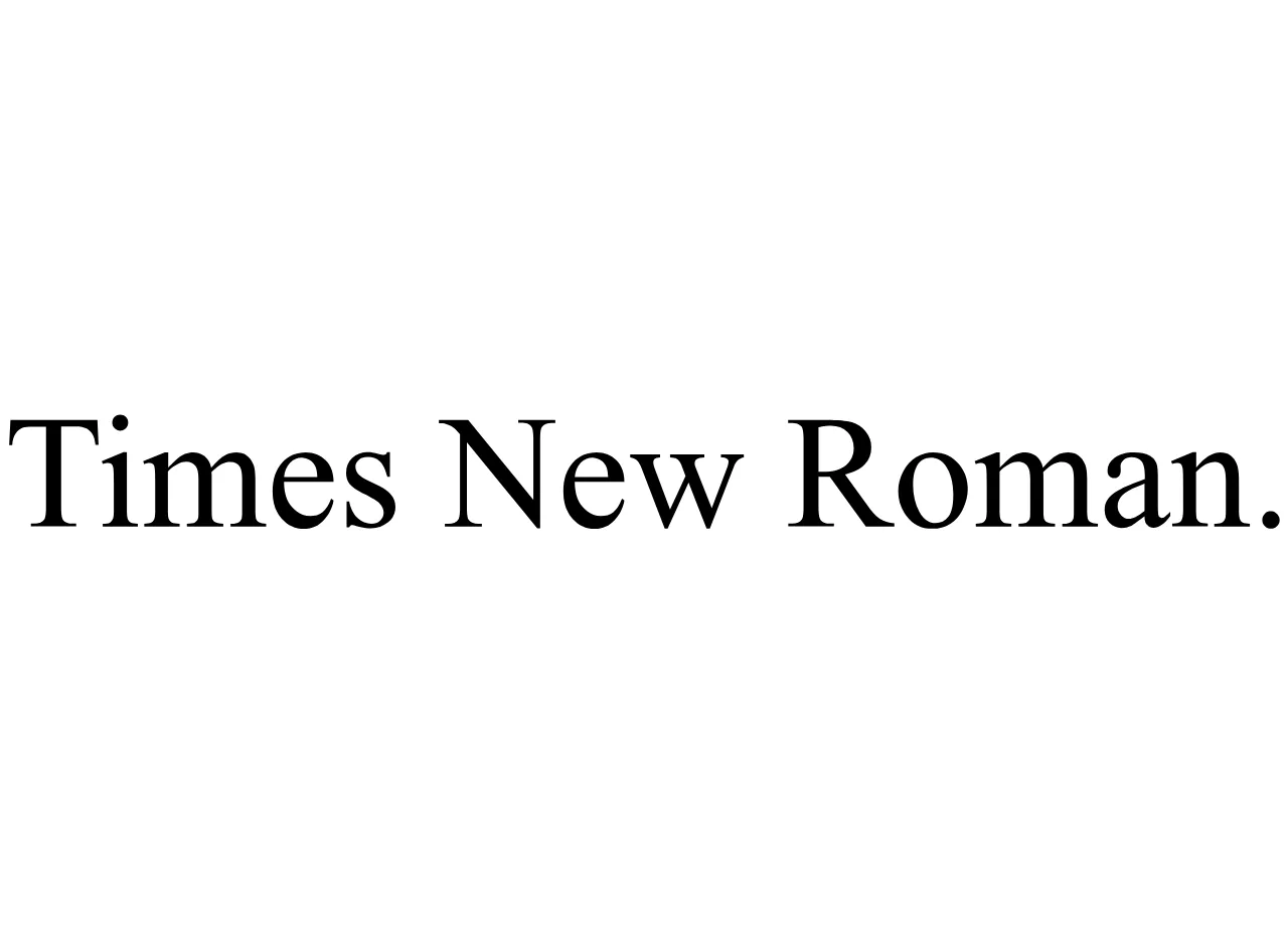 Times New Roman