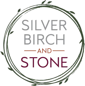 Silver Birch And Stone