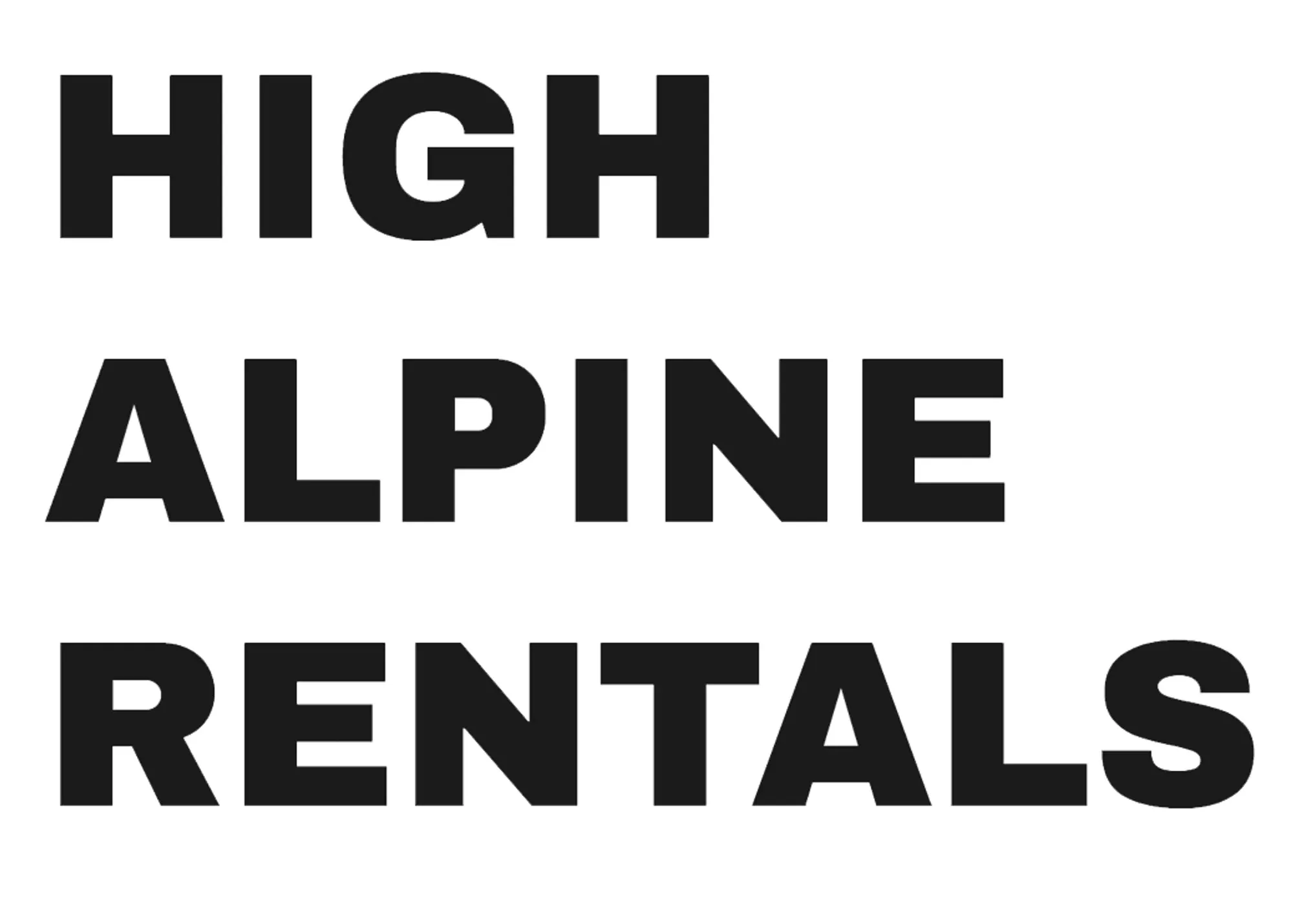 High Alpine Rentals