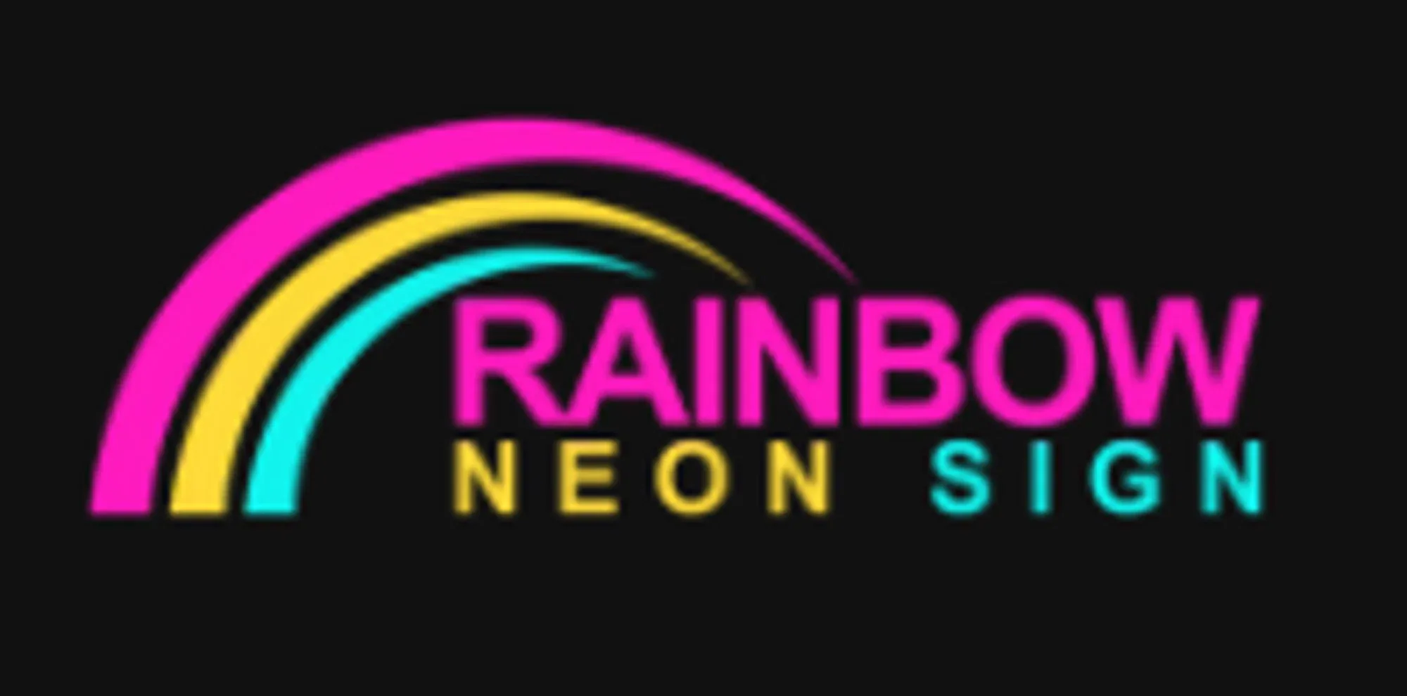 Rainbow Neon Sign