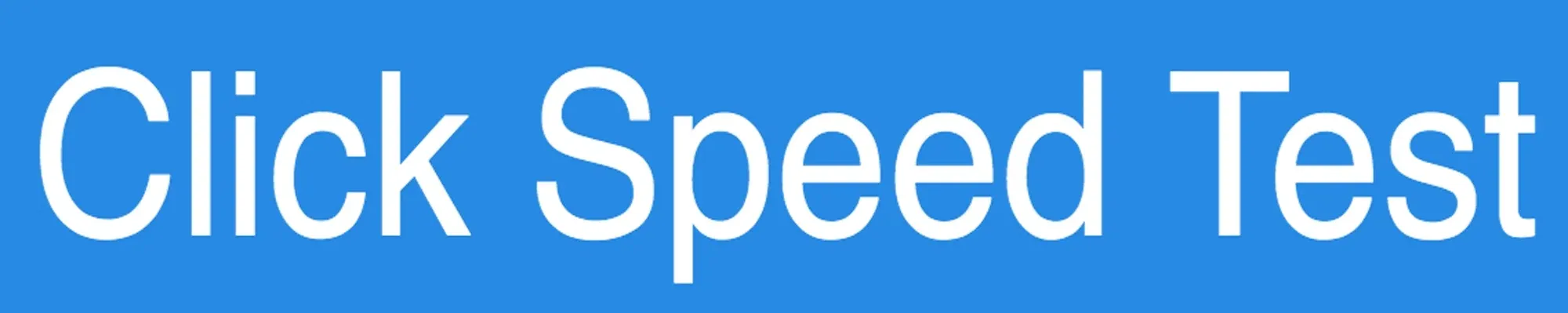 Click Speed Tester