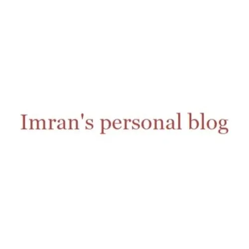 Imran's Personal Blog