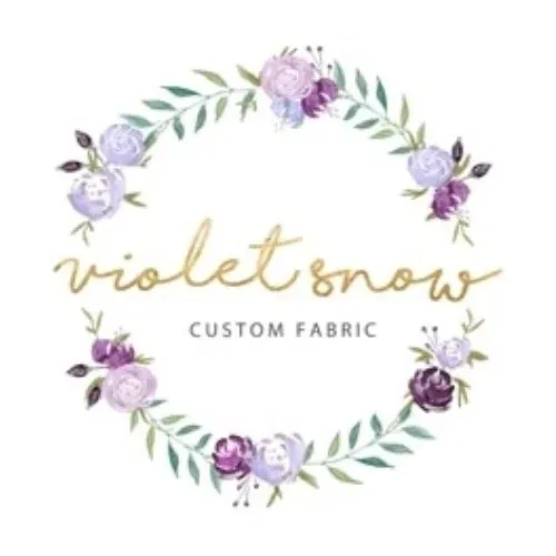 Violet Snow Custom Fabric