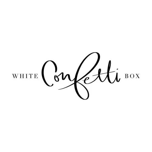 White Confetti Box