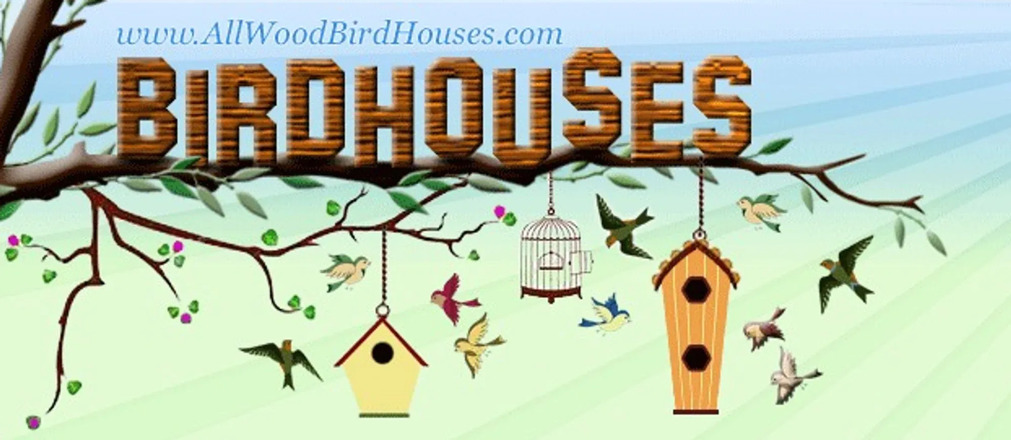 All Wood Birdhouses