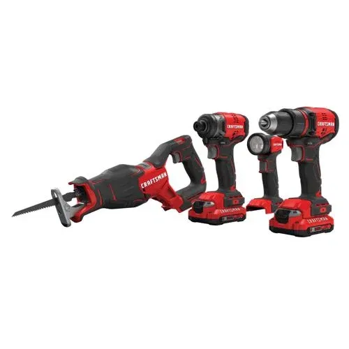 Craftsman V20 Cordless Brushless 4 Tool Combo Kit