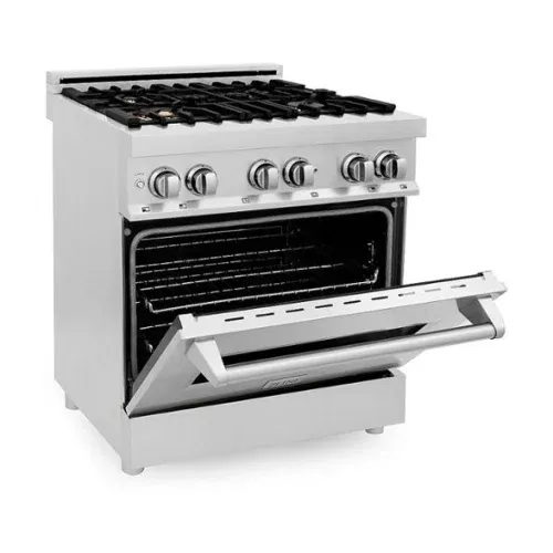 ZLINE 30" Dual Fuel Range with Brass Burners