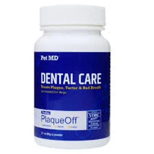 Pet MD ProDen PlaqueOff Powder Dog Supplement for Healthy Teeth and Gums