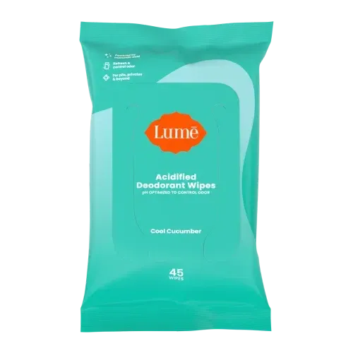 Lume Acidified Deodorant Wipes