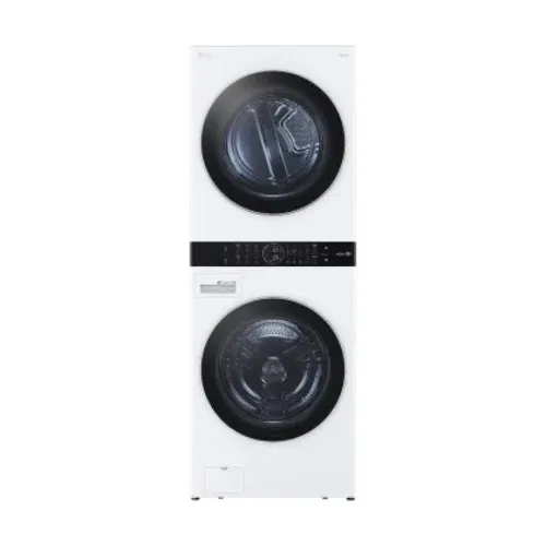 LG WKGX201HWX Stacked Washer & Dryer Set in White