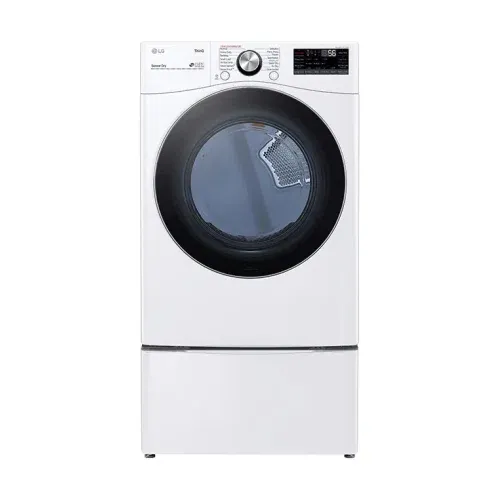 LG 7.4 cu. ft. Ultra Large Capacity Smart wi-fi Enabled Front Load Gas Dryer with TurboSteam and Built-In Intelligence