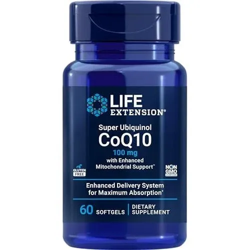 Life Extension Super Ubiquinol CoQ10 with Enhanced Mitochondrial Support