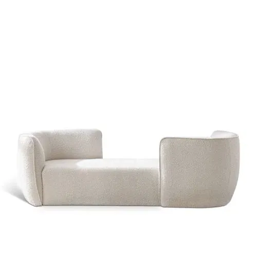 Meridian Furniture Hilton Boucle Fabric Chaise Lounge