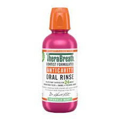 TheraBreath Anticavity Oral Rinse Sparkling Mint