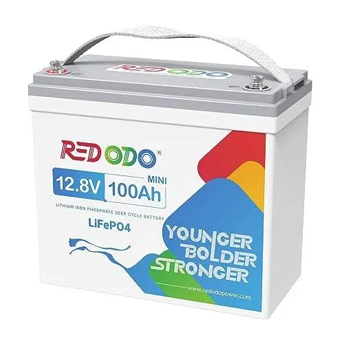 Redodo 12V 100Ah Mini LiFePO4 Battery