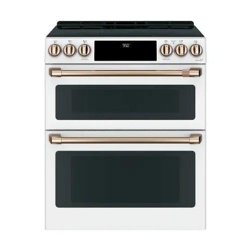 Café Smart Slide-In, Front-Control, Induction and Convection Double-Oven Range