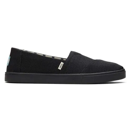 TOMS Alpargata Cupsole All Black Heritage Canvas Slip On