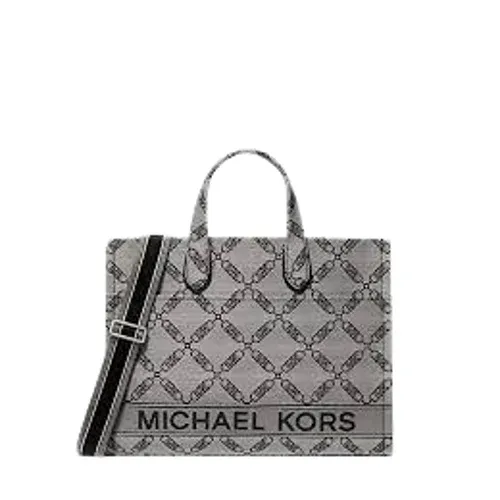 Michael Kors Gigi Large Empire Logo Jacquard Tote Bag