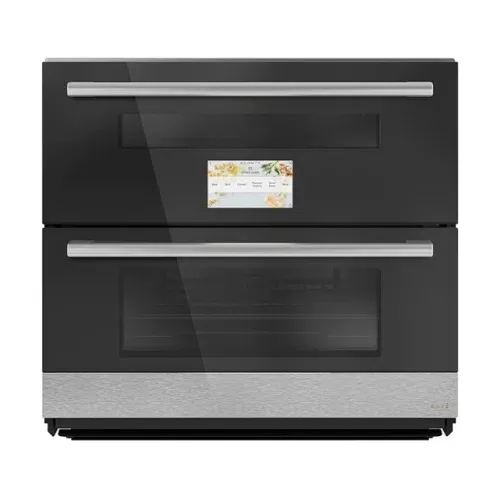 Café Duo Smart Single Wall Oven in Platinum Glass