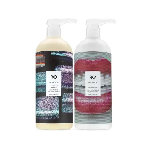 R+Co TELEVISION Perfect Hair Shampoo + Conditioner Liter Set