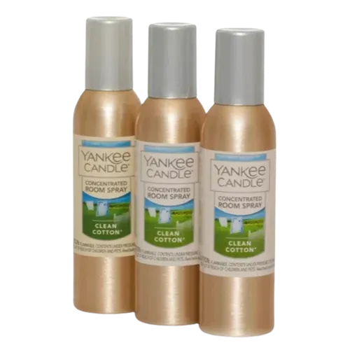 Yankee Candle Clean Cotton Concentrated Room Spray 3-Packs