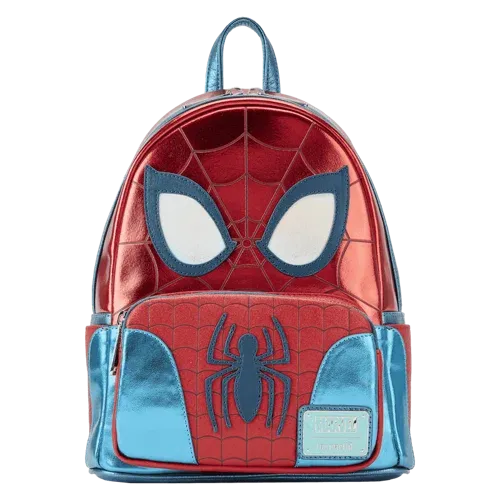 Loungefly Marvel Metallic Spider-Man Cosplay Mini Backpack