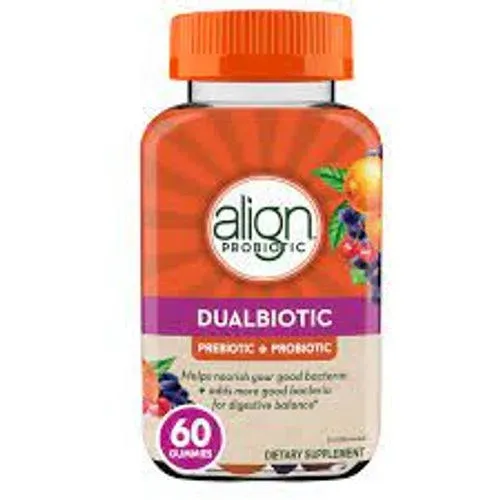 Align DualBiotic Prebiotic + Probiotic Gummies Supplement