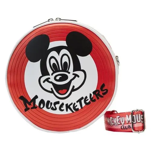 Loungefly Disney100 Mickey Mouseketeers Crossbody Bag with Ear Holder