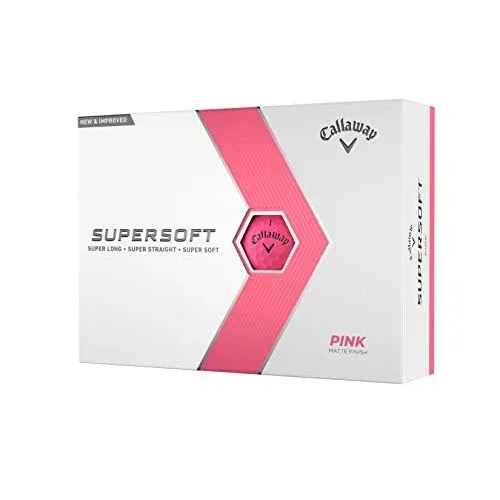 Callaway Supersoft Matte Pink Golf Balls