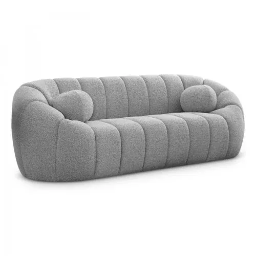 Meridian Furniture Elijah Boucle Fabric Sofa