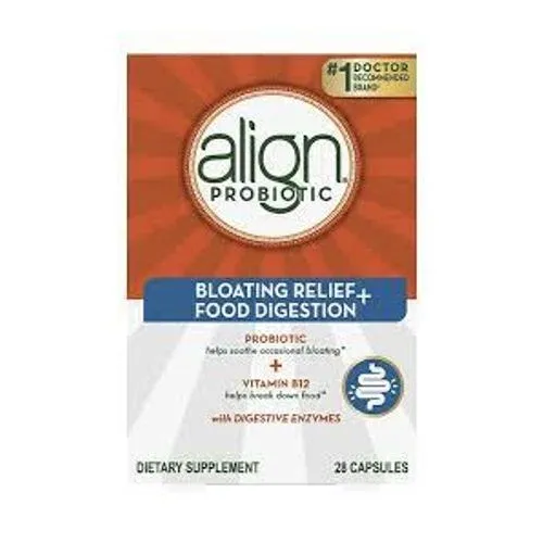 Align Bloating Relief + Food Digestion Probiotics Supplement Capsules