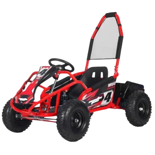 MotoTec Mud Monster Kids Electric 48v 1000w Go Kart Full Suspension