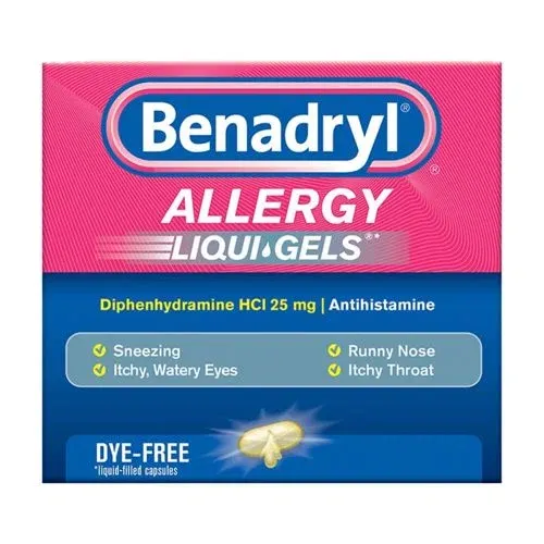 Benadryl Allergy Dye-Free Liqui-Gels