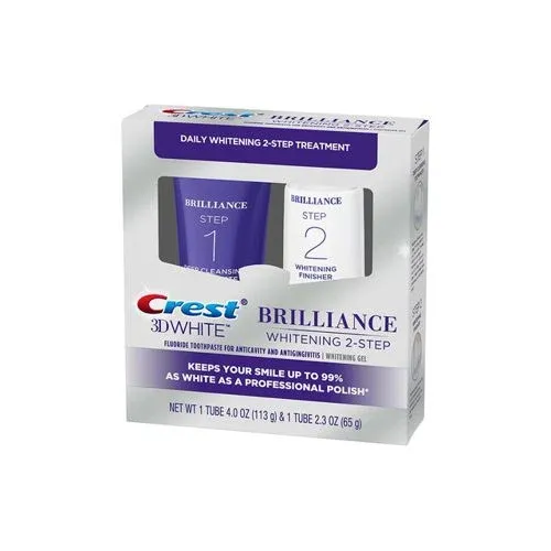 Crest 3D White Brilliance 2 Step Toothpaste