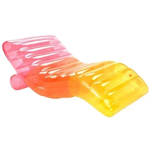 FUNBOY Clear Rainbow Chaise Lounger Pool Float