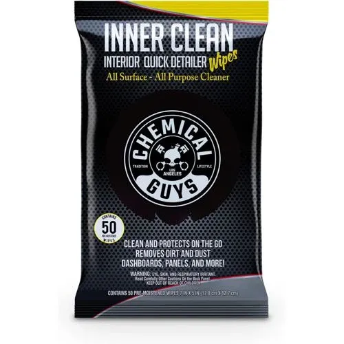 Chemical Guys InnerClean Interior Quick Detailer & Protectant Car Wipes