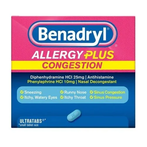 Benadryl Allergy Plus Congestion